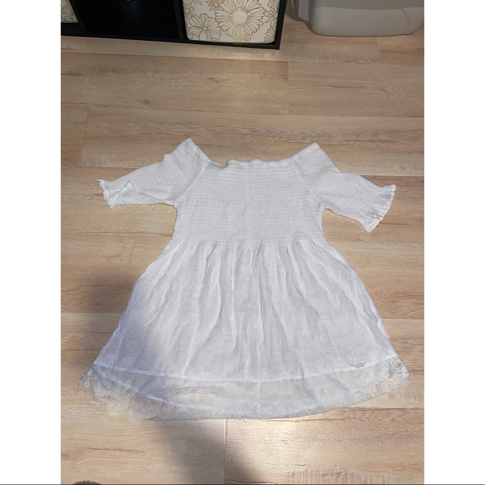 White off the shoulder top